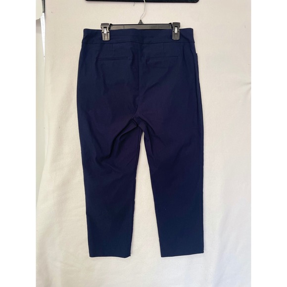 Chico's Brigitte So Slimming Pants Women 1.5 US 10 Navy Blue Stretch - Picture 2 of 10